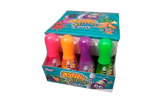 Спрей 23мл КЕГЛІ Skittle Spray candy 20 шт