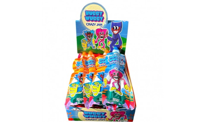 Жидкая карамель Желе Джем CRAZY JAM Huggy Wuggy 20г 30шт