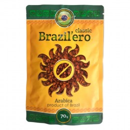 Кофе растворимый сублимированный "Brazil'ero" Classic 70г