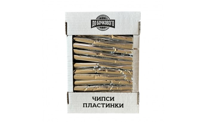 Чіпси вагові пластини зі смаком Грибів у сметані 750гр