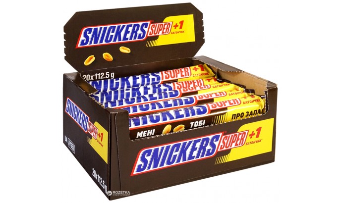 Шоколадный батончик Snickers 112,5 гр 