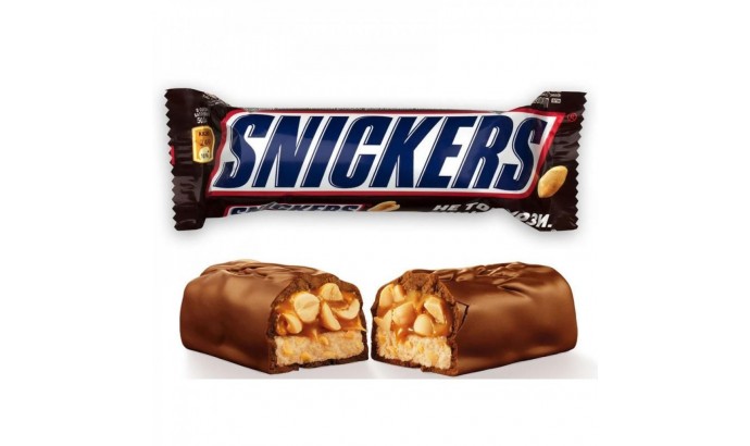 Шоколадний батончик Snickers 50 гр 