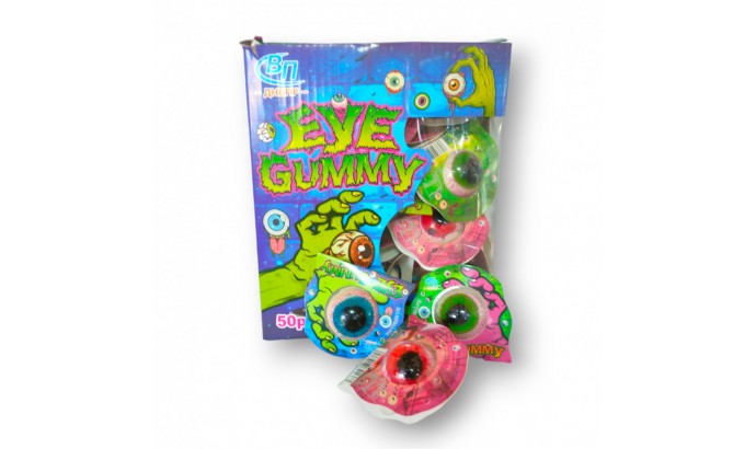 Желейки глаза "EYE GUMMY" 14г 50 шт