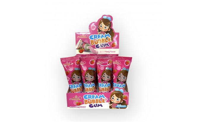 Рідка карамель CREAM BUBBLE Strawberry flavor 22г 20шт