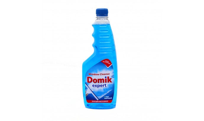 Засіб для миття скла DOMIK EXPERT синій запаска 750мл
