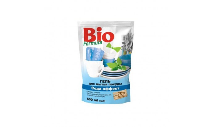 Бальзам д/миття посуду дой-пак Bio Formula сода ефект 500мл