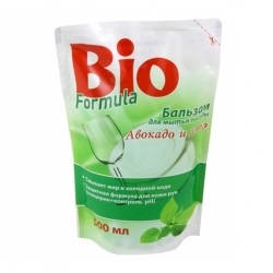 Бальзам д/миття посуду дой-пак Bio Formula авокадо/алое 500мл