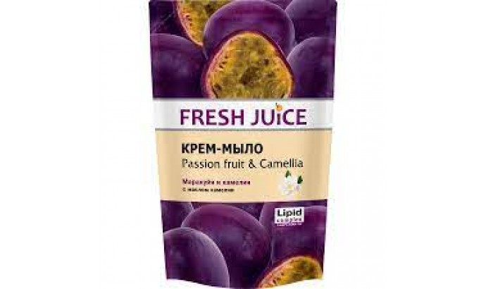 Жидкое мыло крем Fresh Juice passion fruit & camellia дой-пак 460мл