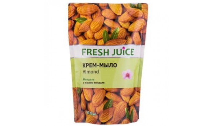 Жидкое мыло крем Fresh Juice almond дой-пак 460мл