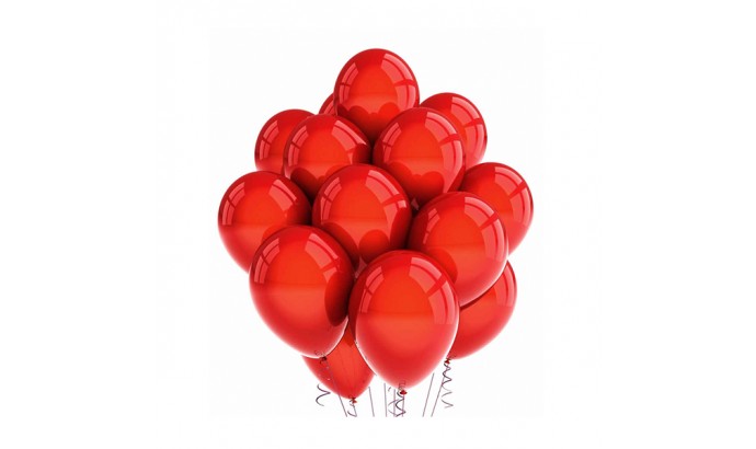 Балони перламутрові червоні 100 шт