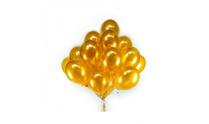 Балони перламутрові золото 100 шт