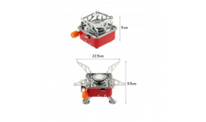 Портативна газова плита квадр. у чохлі та коробці №CS-101А (№А1571)