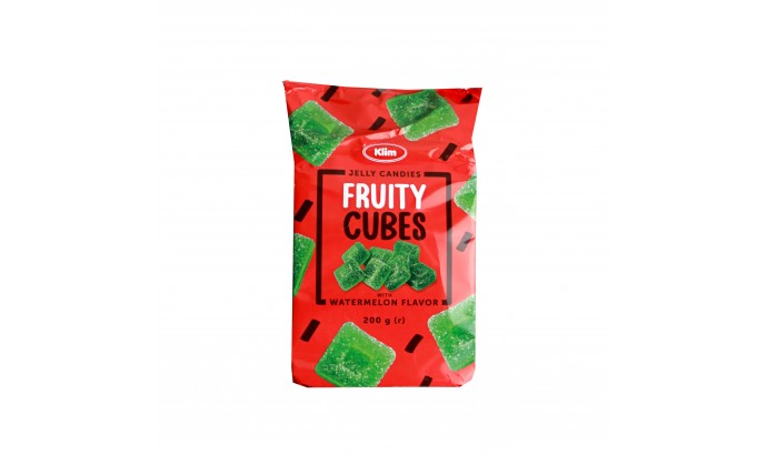 Мармелад желейний "Fruity Cubes" зі смаком кавуна 200г