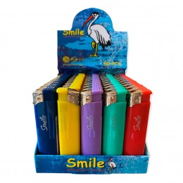 Зажигалки "SMILE" цвет. Premium 4109bcgf 48шт