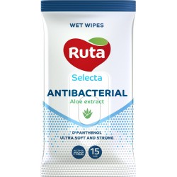 Вологі серветки Ruta Selecta Antibacterial - 15шт