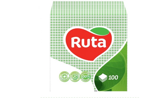 Столові серветки Ruta зелені - 100 шт