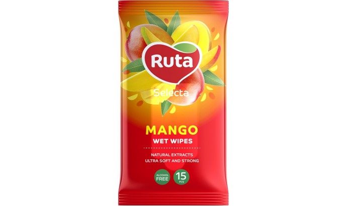 Вологі серветки Ruta Selecta Mango - 15шт