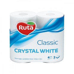 Туалетний папір Ruta Classic 4рул 2ш білий