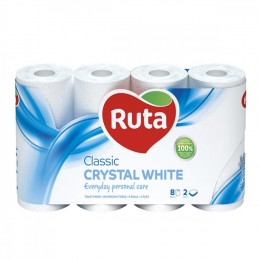 Туалетная бумага Ruta Classic 8рул 2ш белый