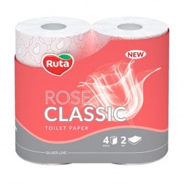 Туалетная бумага Ruta Classic Rose 4рул 2ш