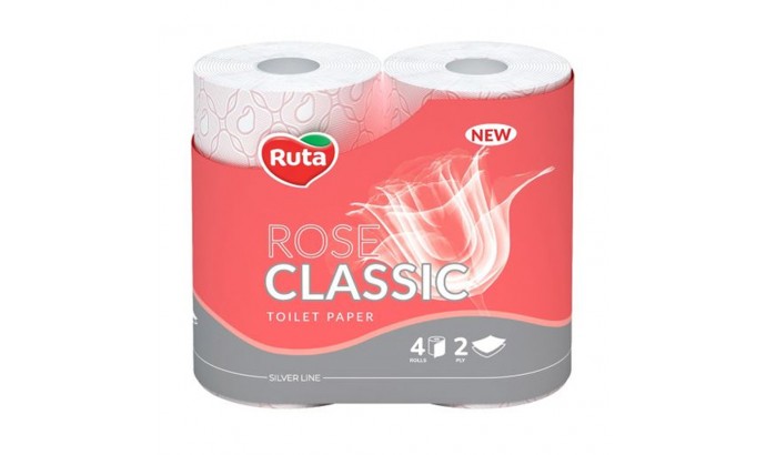 Туалетний папір Ruta Classic Rose 4рул 2ш