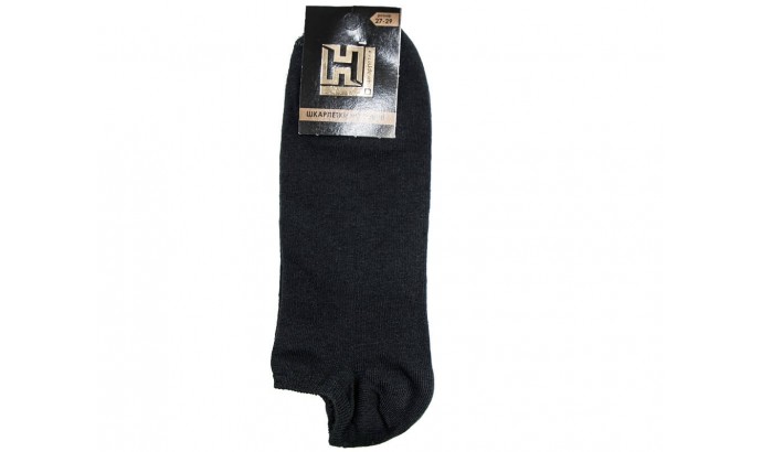 Шкарпетки короткі чоловічі стрейч ЛІТО чорні розмір 27-29 12 пар
