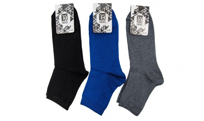 Шкарпетки підросткові стрейч асорті розмір 23-25 12 пар
