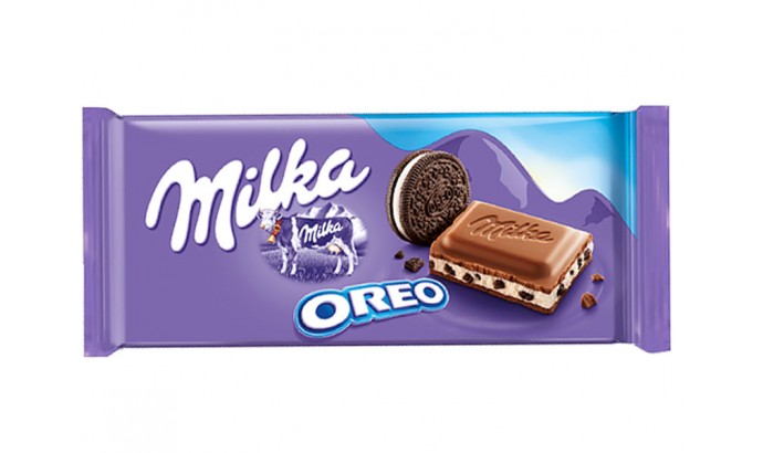 Шоколад MILKA OREO 100г, 16шт