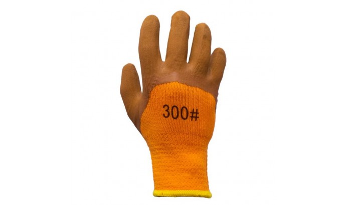 Перчатки рабочие литые цветные ЗИМА 300# 12шт