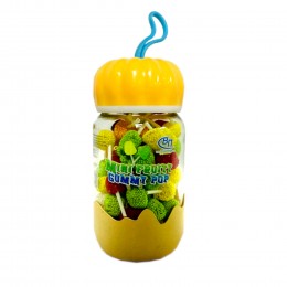  Желейка малинка Mini Fruity gummy pop в банке 200гр